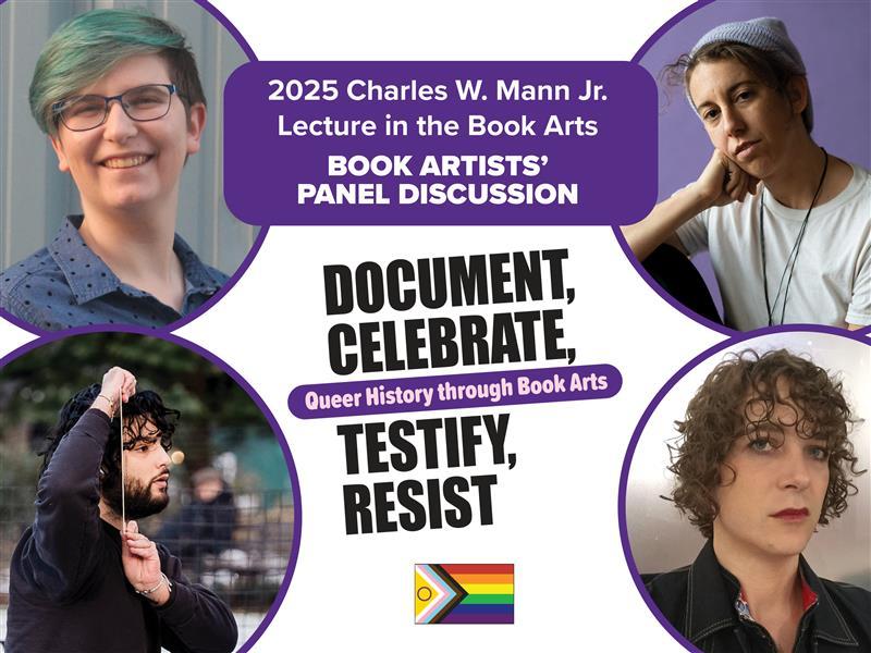 2025 Charles W. Mann Jr. Lecture in the Book Arts flyer