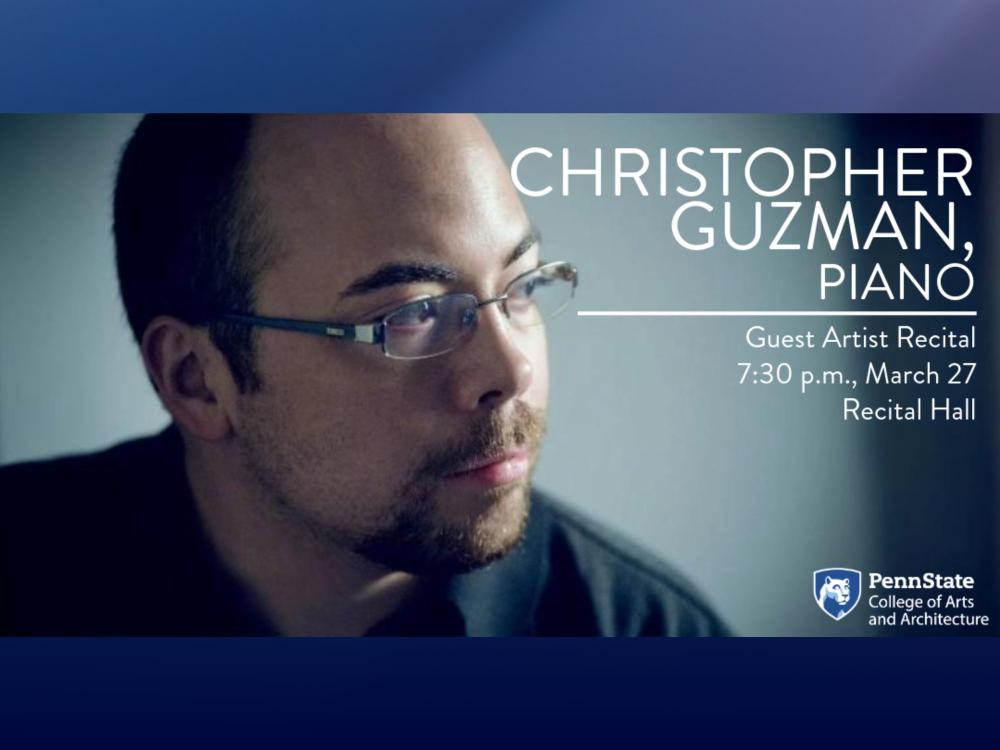 A promotional graphic for a pianist concert